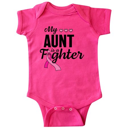 

Inktastic Breast Cancer Awareness My Aunt is a Fighter Gift Baby Boy or Baby Girl Bodysuit