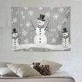 thumbnail image 4 of ONETECH  Wall Hanging Tapestry 40X30inch Christmas Snowflake And Snowman Tapestry Wall Art Tapestry For Living Room Bedroom Dorm, 4 of 7