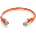 thumbnail image 2 of C2G Câble Patch Ethernet 6 Po Cat6 Sans Accroc (STTP) - Orange - Câble Patch - RJ-45 (m) à RJ-45 (m) - 6 Po - Paire Torsadée Blindée (SSTP) - Chat 6 - Moulé, Sans Accroc, Échappé - Orange, 2 of 3
