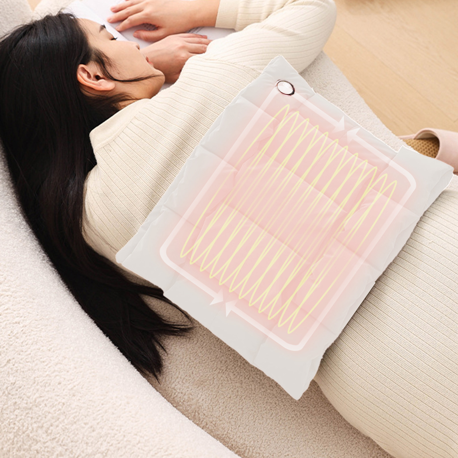 Ovzne USB Graphene Hand Warmer – 3-Heat Setting Plug-In Warmer for Cold Days, Work Relaxation