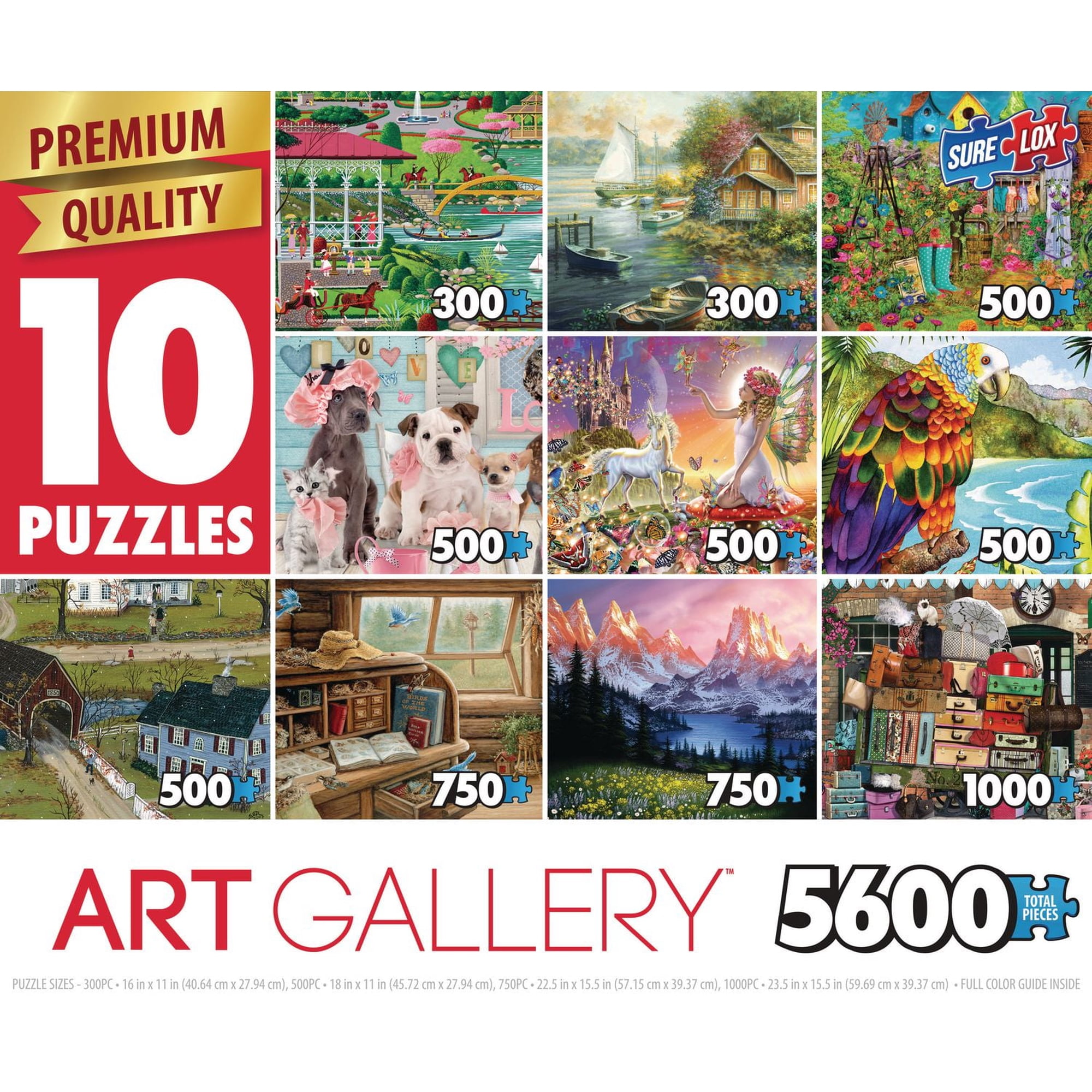 Sure-Lox 10-in-1 Multi-Pack Art Gallery Puzzle Set - Walmart.ca