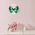 thumbnail image 3 of 10 Inch Wall Clock Battery Operated Silent Clock Decorative for Office, Kitchen, Outdoor, Living Room，Bird Feather Butterfly Painting, 3 of 4
