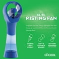 thumbnail image 3 of O2COOL 3.5 inch Elite Battery Powered handheld Misting Fan for Personal Cooling, Purple, 2 Pack, 3 of 5