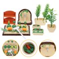 thumbnail image 4 of 1 Set of Mini House Decors Simulation Garden Plots Models Safe Plastic Kid Toys, 4 of 8