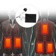 thumbnail image 3 of Electric Heated Pad, New 2 in 1 Heating Cloth Plus Large Intelligent Temperature Regulating Heating Piece Clothing Vest Electric Heating Piece Waterproof for Clothes Vest USB Powered, 3 of 9
