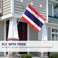 thumbnail image 4 of ANLEY Fly Breeze 3x5 Foot Thailand Flag - Vivid Color and UV Fade Resistant - Canvas Header and Double Stitched -Thai National Flags Polyester with Brass Grommets 3 X 5 Ft, 4 of 6