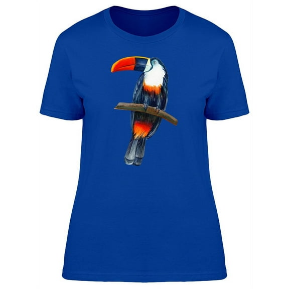 Tropical Toucan On Branch T-Shirt Women -Image by Shutterstock, Female Large