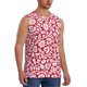thumbnail image 2 of Fotbe Red Flowers Men's Camiseta sin Mangas Estampada para Hombres, Playera Casual para Gimnasio, Entrenamiento, Playa-Small, 2 of 7
