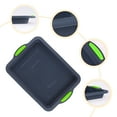 thumbnail image 3 of REGALWOVEN 3 Packs Cake Pan Nonstick Silicone Baking Pan, Easy Release, Heat Resistant Sheet Pans for Baking Cakes, Cheesecakes Green 13.4*9.4*1in, 3 of 6