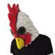 thumbnail image 2 of Divertida máscara blanca con forma de pavo y pollo con forma de animal de látex para adulto, 2 of 5