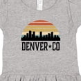 thumbnail image 4 of Inktastic Denver Colorado Skyline Vintage Girls Toddler Dress, 4 of 5