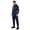 Navy Blue, variant on Men's Long Sleeve Zipper Waterproof Hooded Jumpsuit Mechanic Coveralls Workwear Uniform Grey M