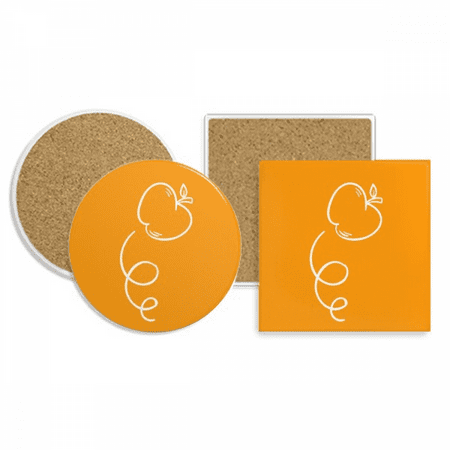 

Parabolic Trajectory Motion Fruit Coaster Cup Mug Holder Absorbent Stone Cork Base Set