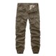 thumbnail image 2 of Pantalones largos para hombre, multibolsillos, lavados, informales, para exteriores, de algodón y poliéster, 2 of 3