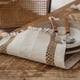 thumbnail image 2 of Nvzi table flag cotton linen striped splicing multi-color woven tassel natural material table flag desktop decoration (multi-color, 400 * 30cm), 2 of 5