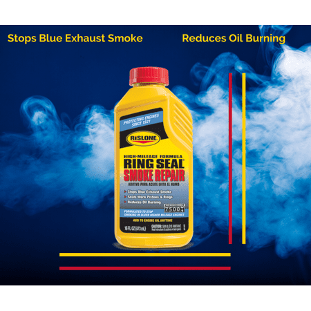 Rislone 4416 High Mileage Ring Seal Smoke Repair Automotive Additive, 16 oz