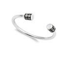 thumbnail image 4 of CHOOSE YOUR COLOR White CZ Open Style Ring .925 Sterling Silver Band Jewelry Female Size 4, 4 of 4