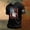 Black, variant on Men's 250 Years of Freedom Patriotic T-Shirt with Liberty Statue and USA Flag Graphic and Short Sleeves Featuring Crew Neck Design Army Green L