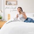 thumbnail image 3 of Juego de Funda para Edredon Duvet Dreamlab, Tamaño Matrimonial, Color Blanco, 3 Piezas, 3 of 9