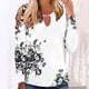 thumbnail image 3 of Camiseta de manga larga suelta con cuello redondo y estampado informal a la moda para mujer Fridja  bvmnju344, 3 of 4