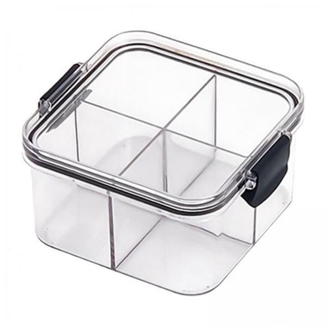 DOLITY 2xFood Storage Container Multifunctional Airtight for Candy Sugar Dried Fruirt 2 Pcs