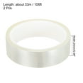 thumbnail image 2 of Uxcell Ruban Chauffant Transparent, 2 Rouleaux 25mmx33m 108 Pieds Ruban Résistant à Haute Température pour Sublimation, 2 of 6