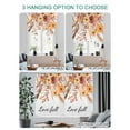 thumbnail image 4 of Fall Botanical Tie Up Curtains for Windows 45 Inch Length Balloon Curtains Kitchen Adjustable Balloon Window Shade Thanksgiving Floral Leave Autumn Rustic Tie Up Bathroom Curtain Window 52"x45", 4 of 6