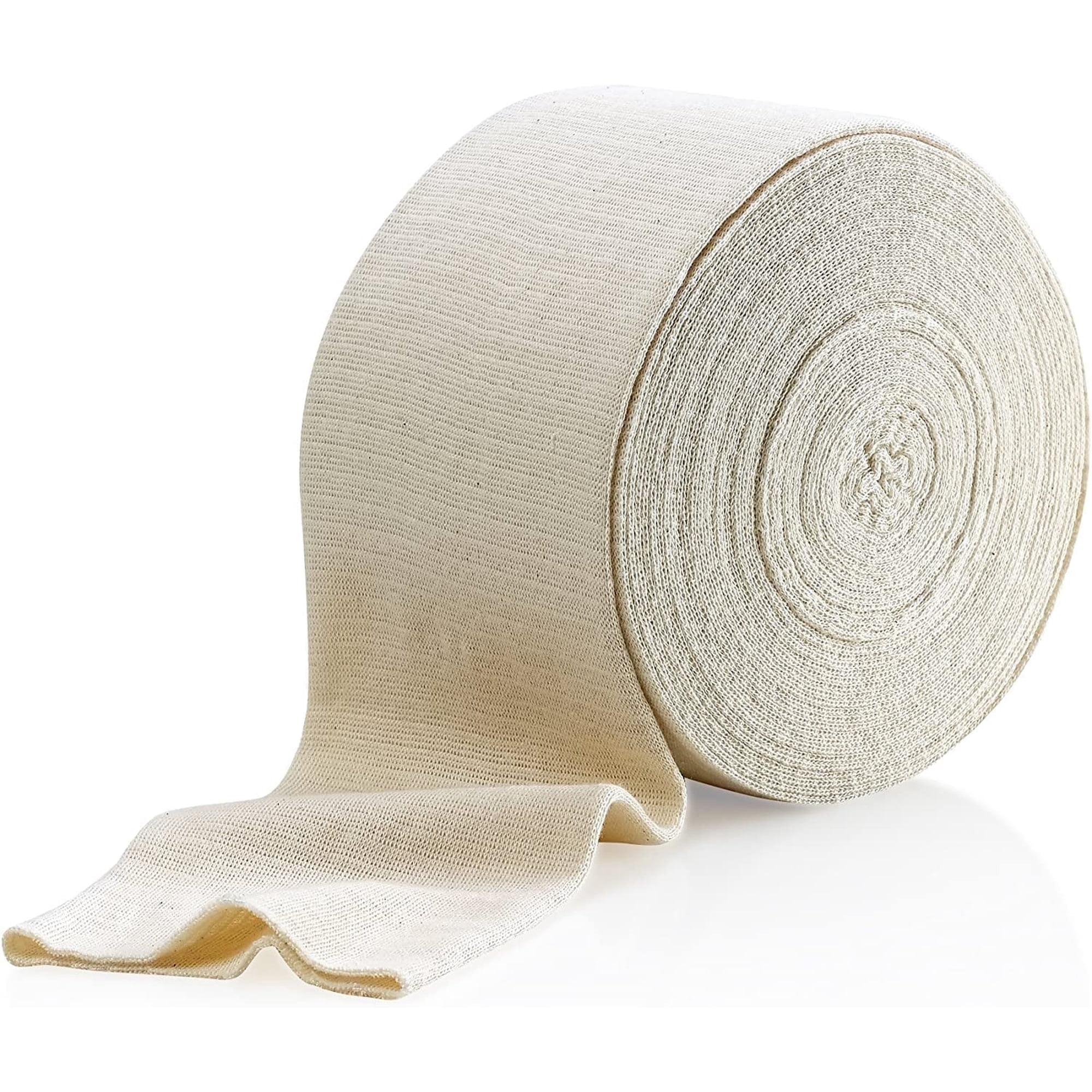 MEDca Elastic Tubular Support Bandage – Unisex Hand and Leg Sleeve, Size F, 10m Roll, Natural Color
