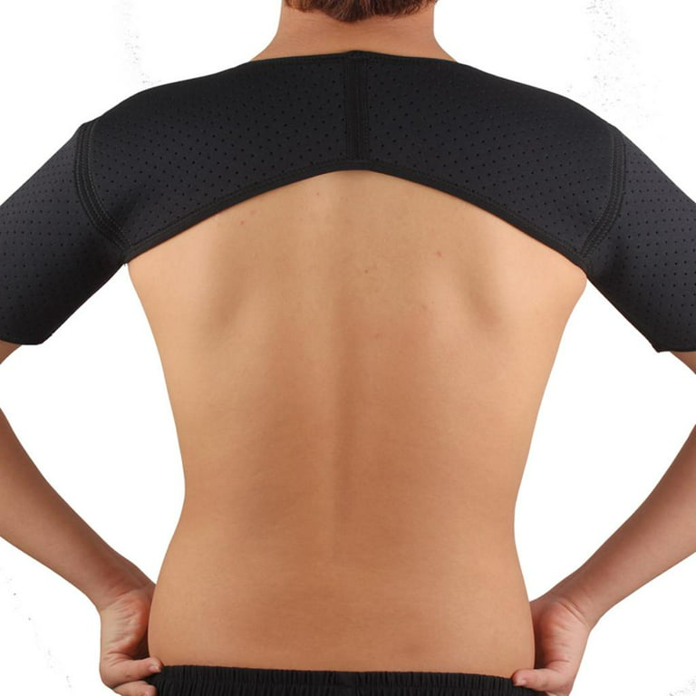 Double Shoulder Brace Support Strap Compression Wrap Band Shoulder Joint  Pain Soreness Sleeve for Shoulders