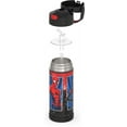 thumbnail image 6 of Thermos Kids Stainless Steel Funtainer Water Bottle with Straw, Dishwasher Safe, Leak Proof, Spiderman, 14 oz, 6 of 12