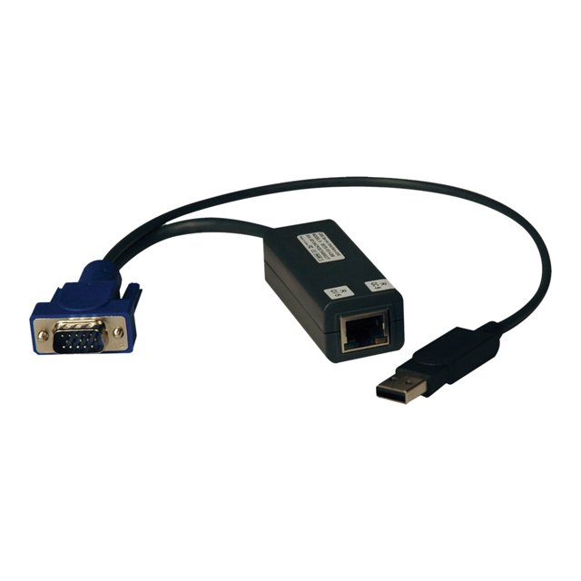 Tripp Lite USB Server Interface Unit 8 Pack KVM Switch HD15 USB RJ45 TAA - Clavier / Vidéo / Souris / Adaptateur USB - HD-15 (VGA) (m) vers USB, RJ-45 (Lot de 8)