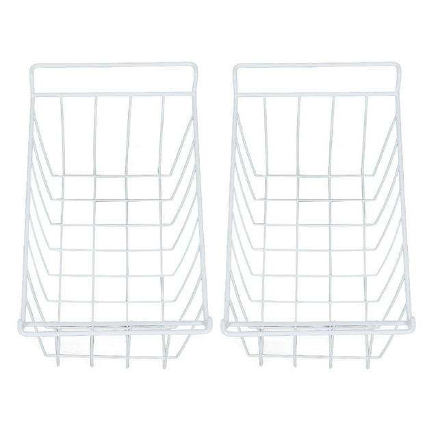 Freezer Organizer Bins, 2Pcs Deep Freezer Refrigerator Basket Storage Rack, Wire Storage Freezer Baskets With Handles, Metal Wire Baskets For Kitchen Cabinets Pantry