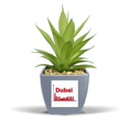 thumbnail image 1 of Urban Outline Axis Dubai Fake Pineapple Flower Pot Vase Mini Decor, 1 of 3