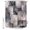 Charcoal Gray, Slate Gray, variant on Green Abstract Shower Curtains for Bathroom, Geometric Gradient Modern Vintage Rustic Waterproof Fabric Shower Curtain, Decorative Bathroom Curtain for Bathtub, 72"x72", No Hooks Included