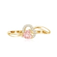 thumbnail image 4 of Rosec Jewels IGI Certified Lab Grown Pink Diamond Heart Ring (1 Ct, VS1 Quality) - Pink White Diamond Ring - Gift for Special Occasions, 14K Yellow Gold, US 9.00, 4 of 8