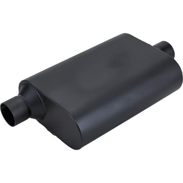 Welded Chamber Muffler, 2.25 Inch, Offset Inlet/Center Outlet