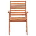 thumbnail image 4 of vidaXL Patio Dining Chairs Outdoor Patio Chair with Cushions Solid Wood Acacia, 4 of 12