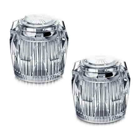 Mobile Home Bathroom Faucet Knob Replacement High Clear Plastic Shower Handle with Mounting Hardware for House Use