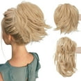 thumbnail image 3 of Messy Bun Hair Piece With Bendable Wire Clip In Ponytail Extension For Women Natural Human Hair Updo Accessory, 3 of 7