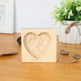 thumbnail image 4 of Wooden Cookie Mould - 3.93" x 3.93" Love Rose Carved Baking Tool,Love Rose, 4 of 7