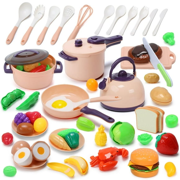 Accesorios de cocina Mini Play CUTE STONE de 51 piezas para niños