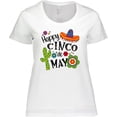 thumbnail image 3 of Inktastic Happy Cinco De Mayo- Sombrero, Cactus, Flowers Women's Plus Size T-Shirt, 3 of 5