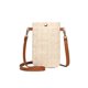 thumbnail image 1 of Mini Bandoleras Paja Verano para Mujer Cartera Tejida para (beige Con Hebilla), 1 of 9