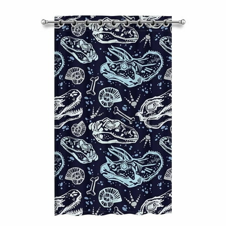 Yusdecor Sketchy Fossil Seamless Pattern With Dinosaur Bones