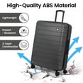 thumbnail image 6 of New York Xpress 30" Hardside Large Checked Luggage Spinner Lightweight, Grey - 2538, 6 of 9