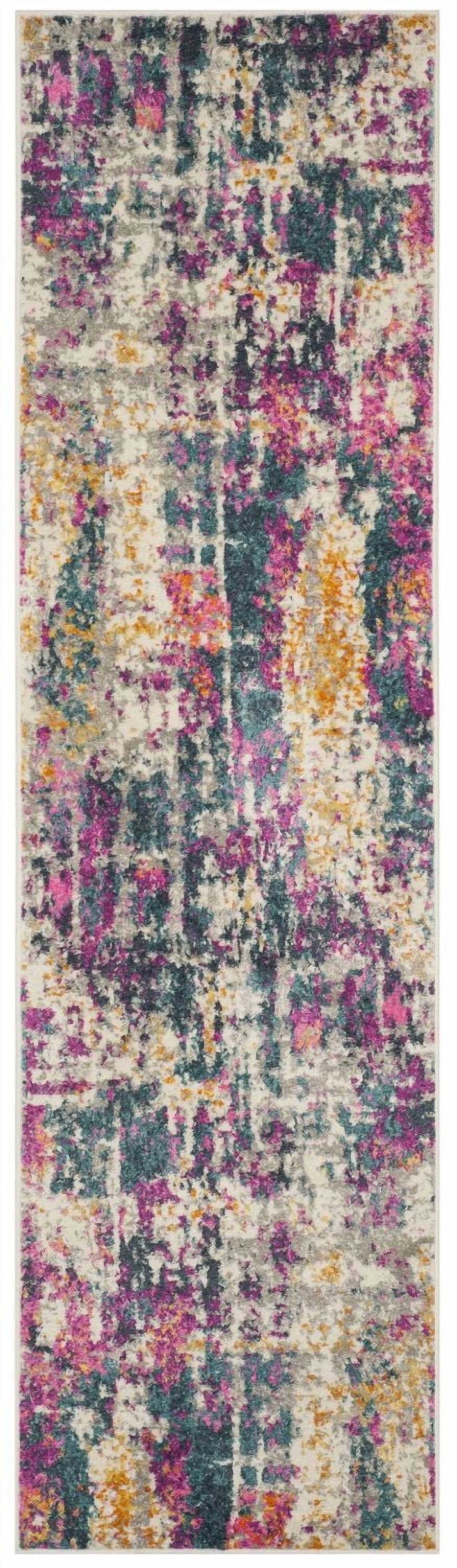 SAFAVIEH Madison Ivory Abstract Area Rug