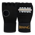thumbnail image 2 of Guantes de Boxeo Medio Dedo Entrenamiento Accesorios Ligeros Poliéster Resistentes Adecuados para Hombres Adultos Práctica Box Artes Marciales negro, 2 of 8