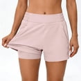 thumbnail image 6 of Lutiedan Shorts for Women Elastic High Waisted Casual Summer Shorts Summer Stretch Athletic Outdoor Running Shorts with Zipper Pockets, 6 of 9
