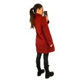 thumbnail image 3 of Anastasia Fashions Double Womens Breasted Winter Coat Dark Red Size 10, 3 of 6