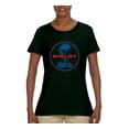 thumbnail image 2 of Wild Bobby, Shelby Cobra USA Logo Emblem Powered by Ford Motors, Cars and Trucks, Women Graphic Tee, Forest Green, Small, 2 of 4